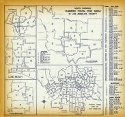 Postal Zone Maps, Los Angeles County 1956